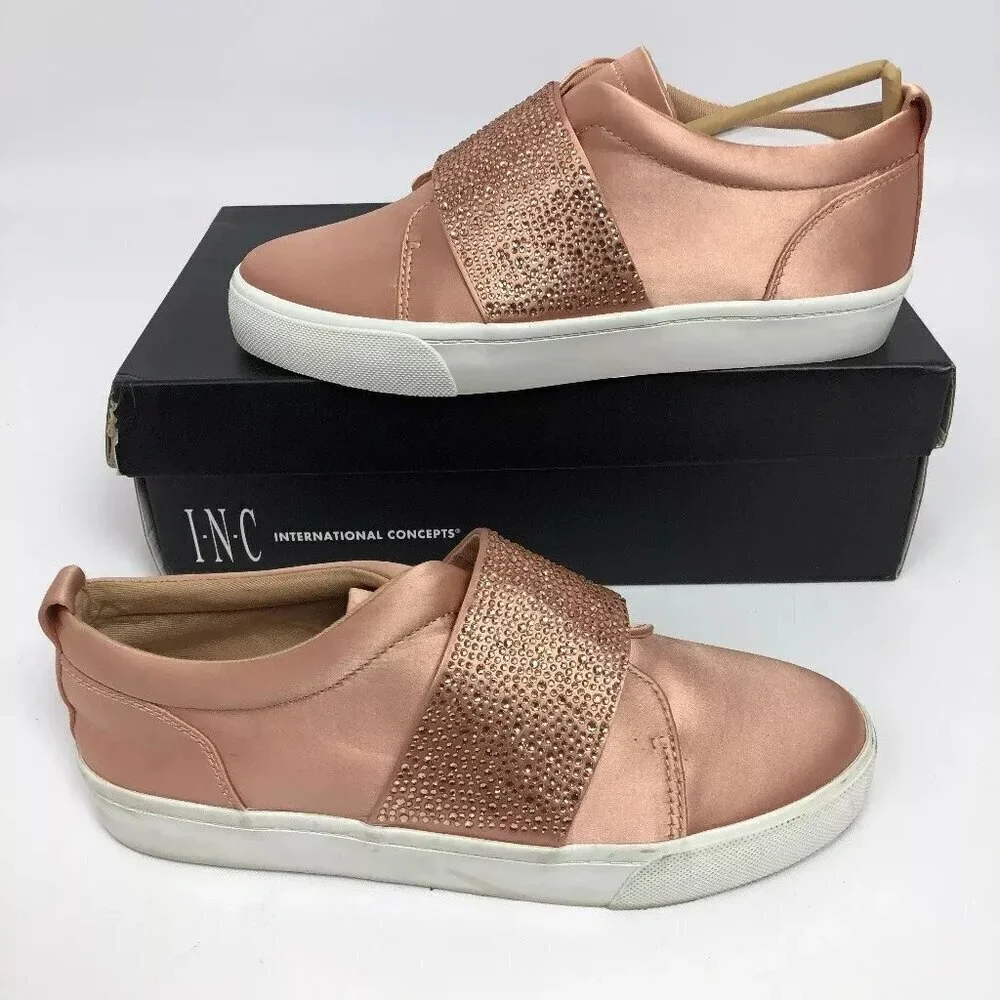 INC International Concepts Womens Sapphira Slip-On Sneak Blush Pink 7M